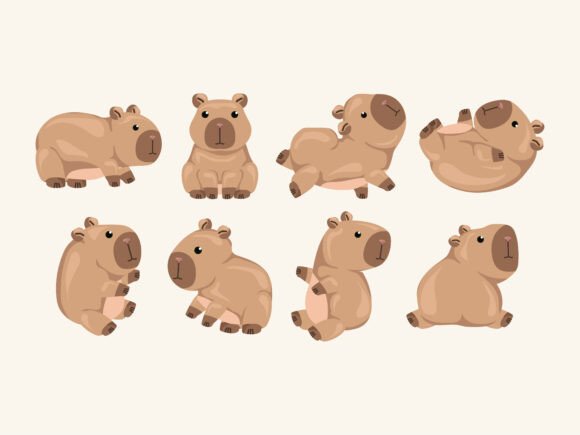 Download Capybara Mammal Mascot Zoo Pet Cute Cart - Cut Collection