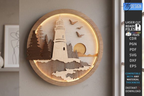 Download 3D Layered Wall Decor Laser Cut | Art - Cut Collection
