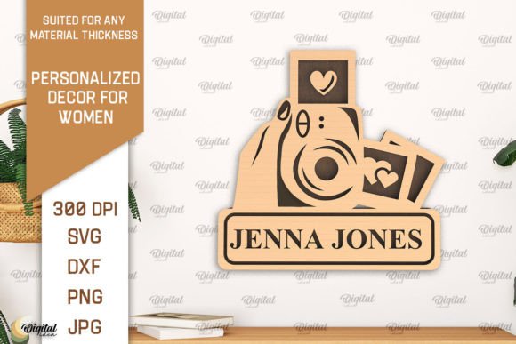 Download Personalized Decor for Women Laser Cut - Cut Collection