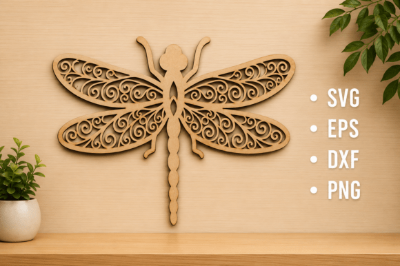 Download Dragonfly Wall Decor Laser Cut SVG - Cut Collection