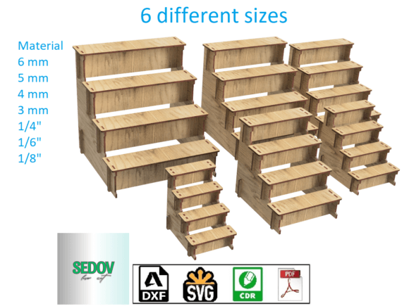 Download Laser Cut Retail Display Stand Shelf Set - Cut Collection