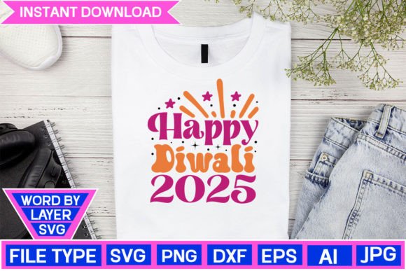 Download Happy Diwali 2025 SVG Cut File - Cut Collection
