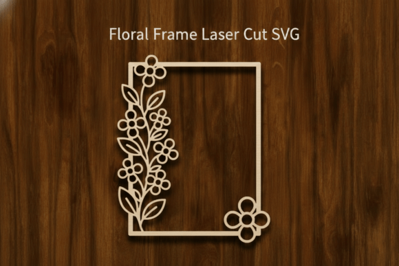 Download Floral Frame Laser Cut SVG - Cut Collection