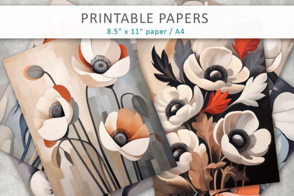 Download Flowers Illustration Printable Pages - Premium Resources