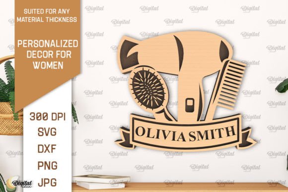 Download Personalized Decor for Women Laser Cut - Cut Collection